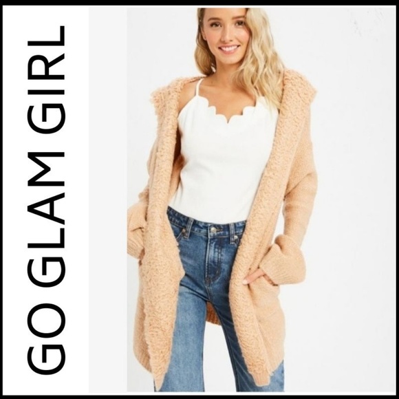 Glam Girl Fashion Sweaters - NWT Soft Touch Open Hoodie Cardigan w/Pockets